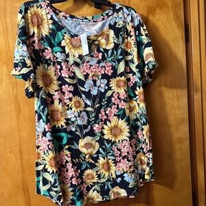 Floral Print Women's Top